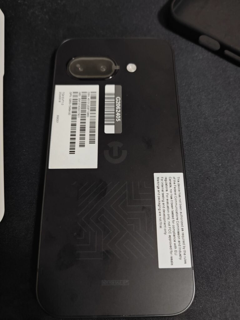 Google Pixel 9a Live Rear Image